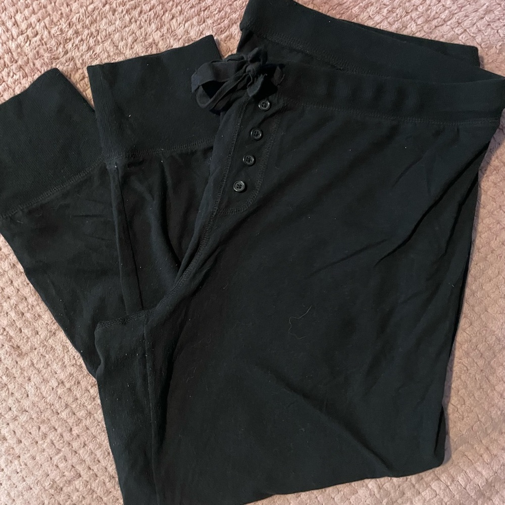Torrid Black Joggers with Drawstring and Button Detail